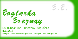 boglarka breznay business card